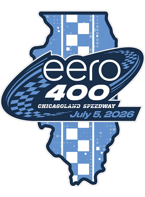2026 Chicagoland Speedway Eero 400 Layered Hatpin In Blue - Front View