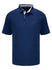 Horn Legend Chicago Street Race Paddock Club Solid Polo in Blue - Front View