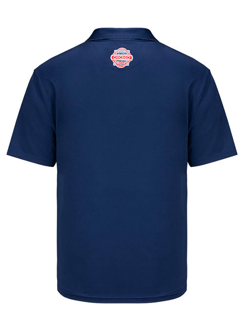 Horn Legend Chicago Street Race Paddock Club Solid Polo in Blue - Back View
