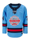 2024 Chicago Street Race Hockey Jersey in Blue - Front View