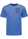 2024 Chicago Street Race Event T-Shirt in Blue - Front View