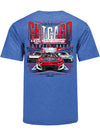 2024 Chicago Street Race Event T-Shirt in Blue - Back View