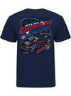 2026 Chicagoland Speedway Ghost Car T-Shirt in Blue - Back View