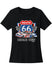 Ladies Chicagoland Speedway Route 66 Retro Car Tee in Black - Front View