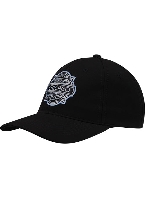 Chicago Street Race Performance Tonal Hat in Black - Angled Left Side View