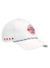 Chicago Street Race Rope Hat in White - Angled Right Side View