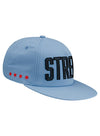 Chicago Street Race Applique Hat in Blue - Angled Right Side View