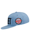 Chicago Street Race Applique Hat in Blue - Left Side View