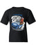 Youth Chicagoland Speedway Burnout Chicago Dog Tee in Black - Front View