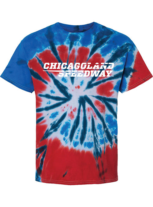 Youth Chicagoland Speedway Tie Dye Tee - Front View