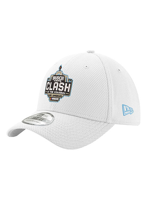 Clash 39thirty New Era Flex Hat in White - Angled Left Side View