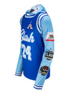 2024 Clash at the Coliseum Baby Blue Sublimated in Blue - Angled Left Side View