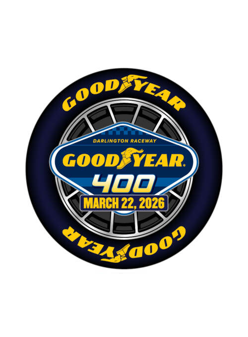 2026 Goodyear 400 Spinning Tire Layered Hatpin