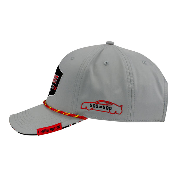 2026 Darlington Raceway Limited Edition Cookout Southern 500 Hat in Grey - left Side View