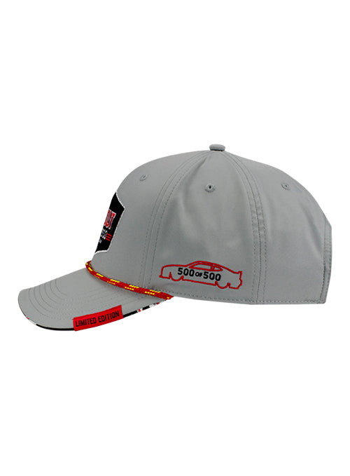 2026 Darlington Raceway Limited Edition Cookout Southern 500 Auction #500 Hat in Grey - Left Side View