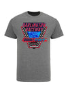 2023 Darlington Double Header T-Shirt in Grey - Front View