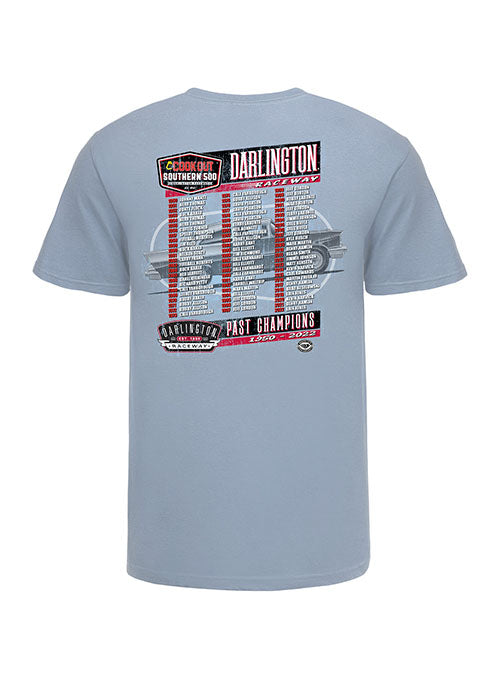 2023 Cookout Southern 500 Past Champs T-Shirt in Blue - Back View