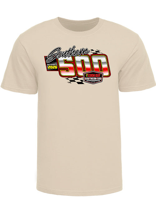 2026 Darlington Raceway Event T-shirt in White - Front View
