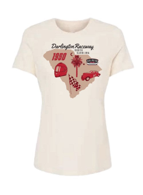 Ladies Darlington State Outline T-Shirt