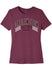 Ladies Darlington Raceway Collegiate Tee in Maroon - Front View