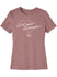 Ladies Darlington Raceway State Outline T-Shirt In Pink - Front View