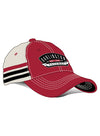 Darlington Retro Mesh Hat in Red and Grey - Angled right Side View