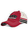 Darlington Retro Mesh Hat in Red and Grey - Angled Left Side View