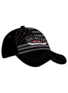 Darlington Tonal Americana Hat in Black and Grey - Angled Right Side View
