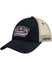 2026 Darlington Raceway Distressed Patch Meshback Hat in Black - Front Left View