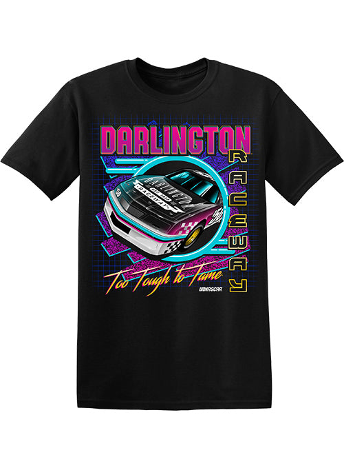 Darlington Raceway Neon Retro Car T-Shirt
