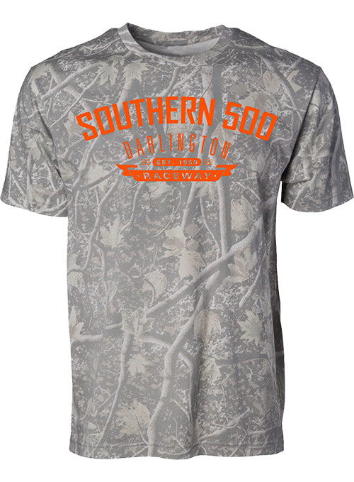 Darlington Raceway Tree Camo T-Shirt in Camo - Front View