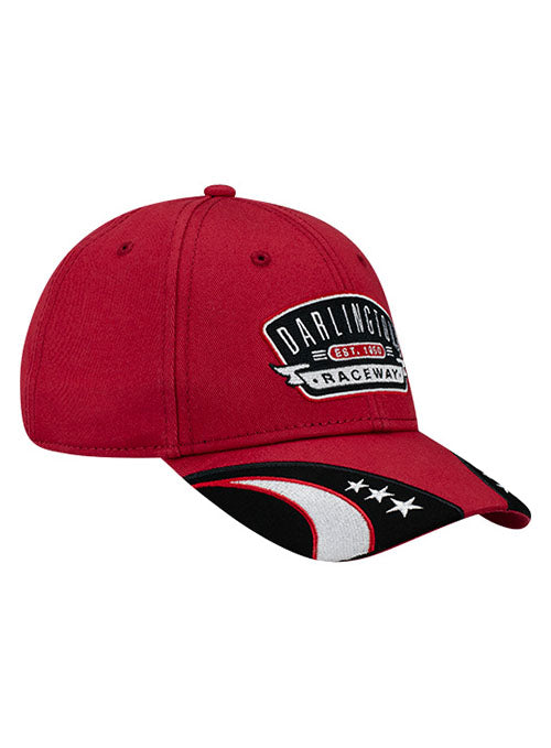 Youth Darlington with Stars Hat in Red - Angled Right Side View