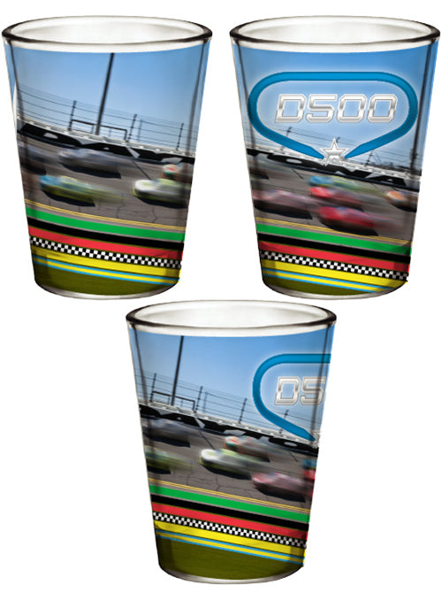 2026 Daytona 500 Racing Stripes 2 oz Shot Glass
