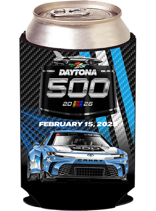 2026 Daytona 500 Ghost Car 12 Oz. Can Cooler