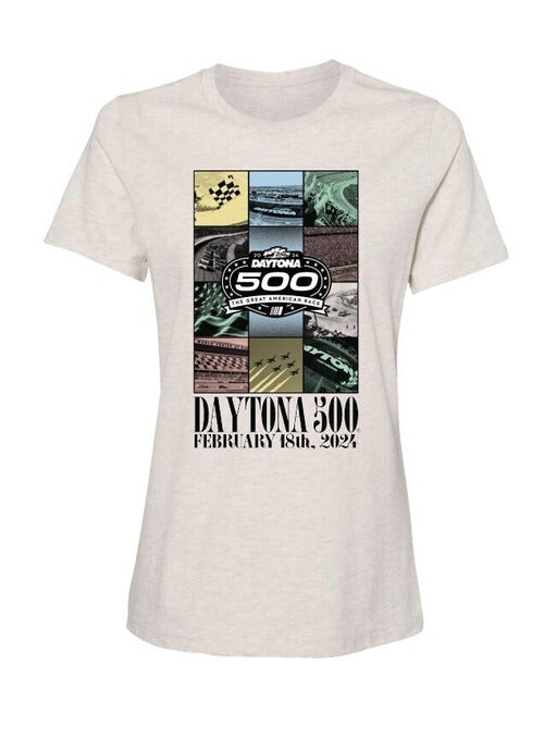 2024 Ladies Daytona 500 Collage T-Shirt
