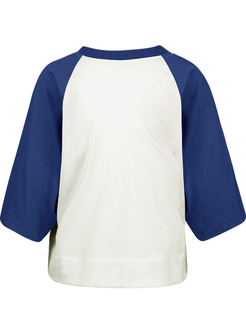 Ladies 2026 Daytona 500 Raglan Crop T-Shirt in White - Back View