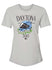 2026 Ladies Daytona 500 Flower Helmet T-Shirt In Grey - Front View