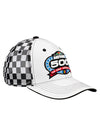 2024 Daytona 500 Checkered Hat in White - Angled Right Side View