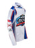 2024 Daytona 500 Long Sleeve Sumblimated Hoodie in White and Blue - Angled Right Side View