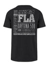 2024 Daytona 500 Stats T-Shirt by '47 Brand in Black - Back View