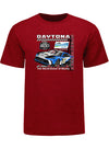 2026 Daytona 500 Speedweeks T-Shirt In Red - Front View