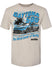 2026 Daytona 500 Past Champs T-Shirt In Tan & Blue - Front View
