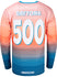 2026 Daytona 500 Sublimated Long Sleeve Shirt in orange and Blue - Back View