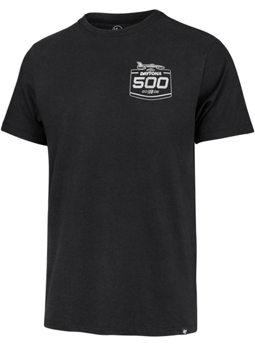2026 Daytona 500 Shield T-Shirt by '47 Brand In Black & Blue - Front View