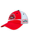2023 Coke Zero 400 Felt Patch Hat in Red and White - Angled Left Side View
