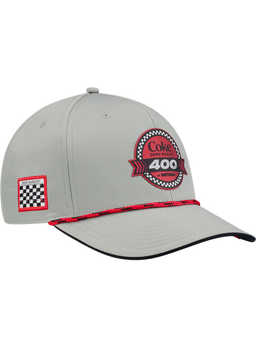 2026 Daytona Coke Zero Sugar 400 Limited Edition Auction #1 Hat In Grey - Angled Right Side View