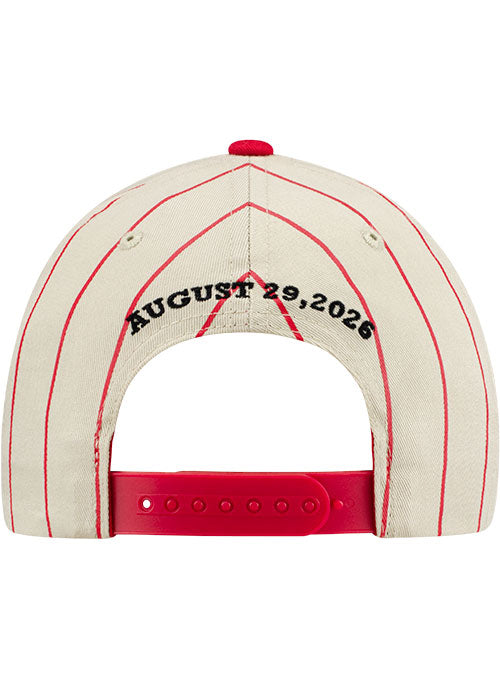 Coke 400 Pinstripe Hat in White - Back View