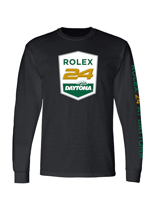 Rolex 24 Long Sleeve T-Shirt in Black - Front View
