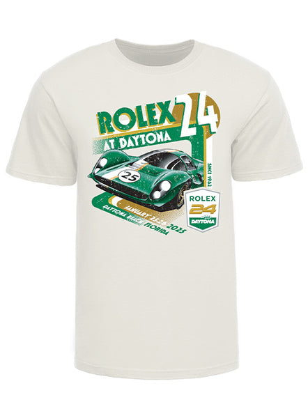 2025 Rolex 24 Retro Car T-Shirt Pit Shop Official Gear