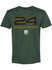 2026 Rolex 24 Hours at Daytona Tri-Blend T-Shirt in Green - Front View
